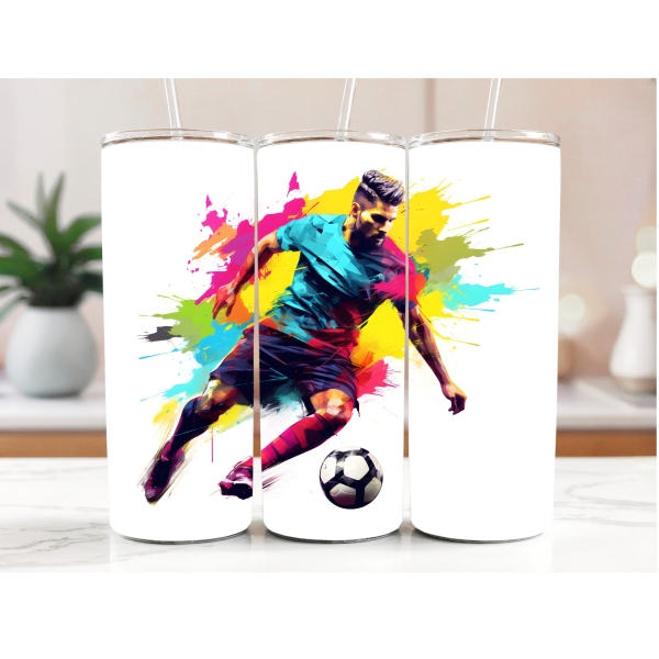 20 oz Tasse mit Fußball Motiv 7